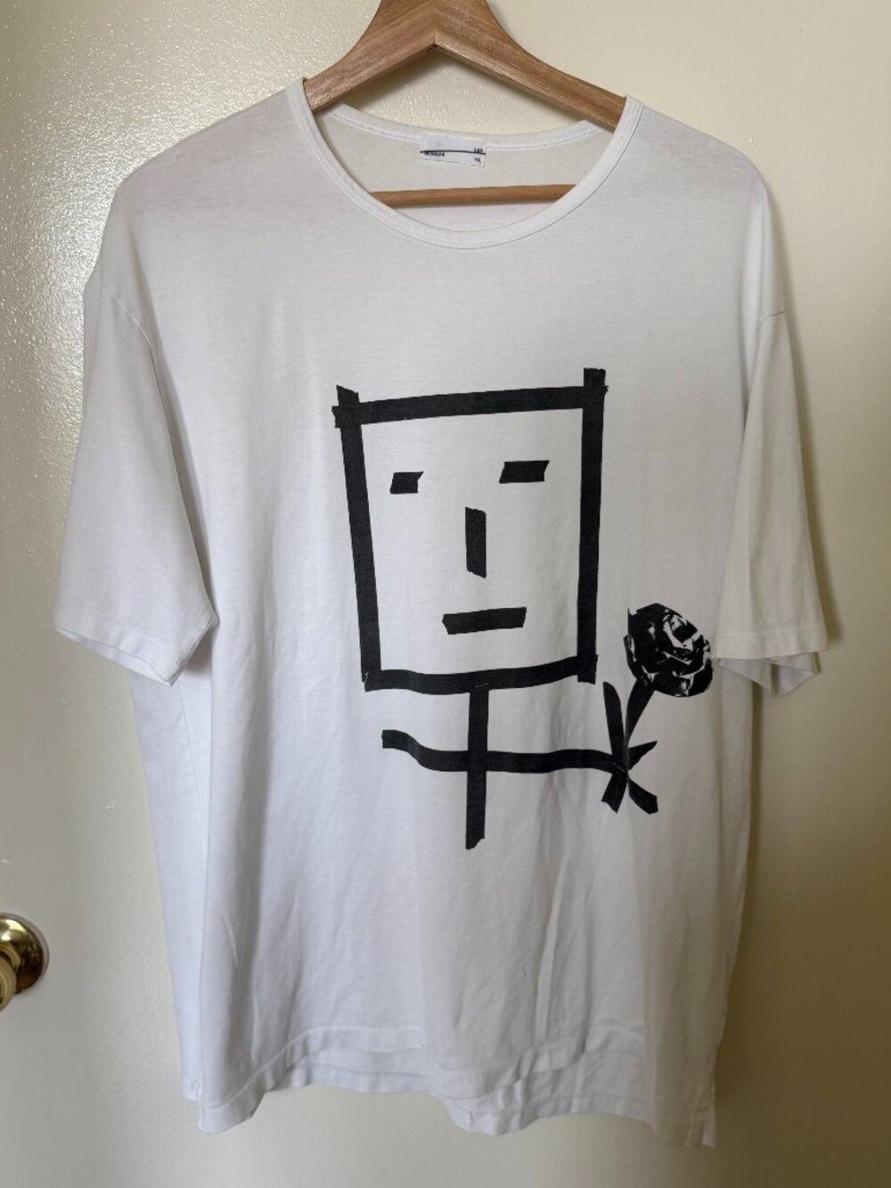 Lad Musician White Black Graphic T Shirt 44 / S